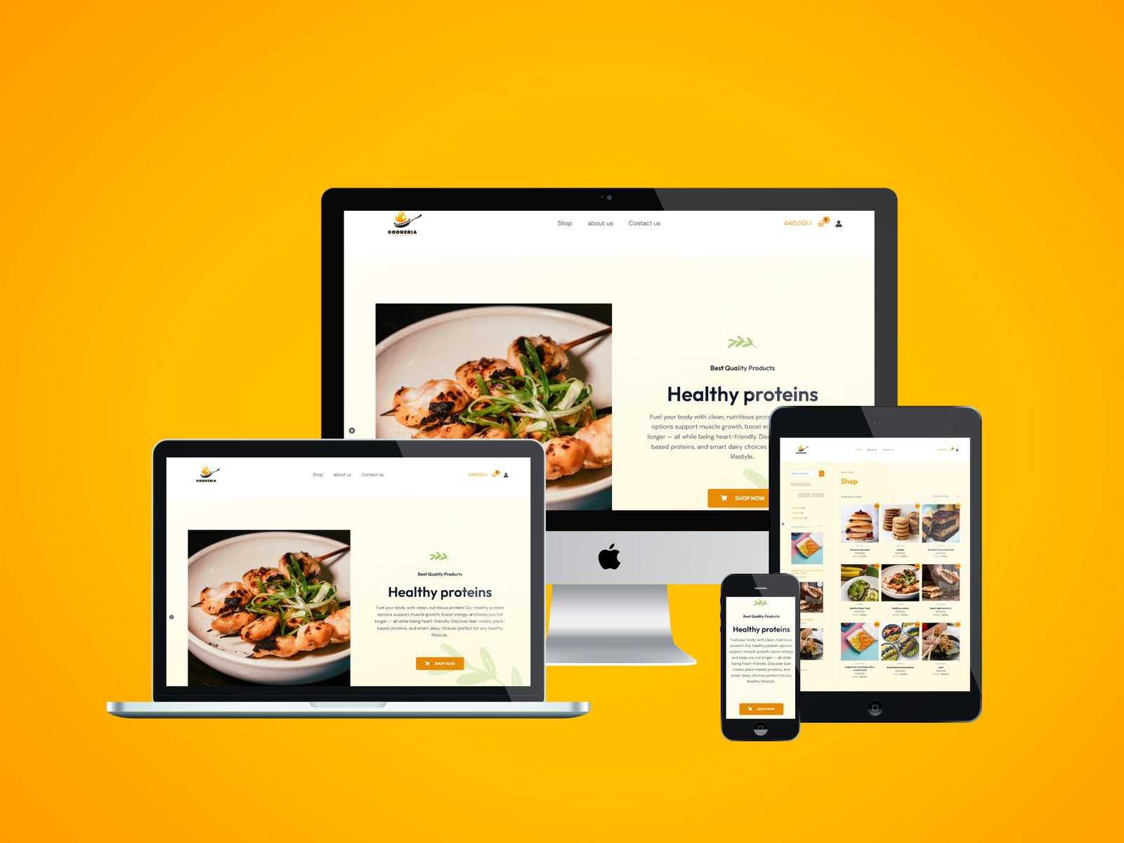 الواجهة الرئيسية لموقع Cookeria